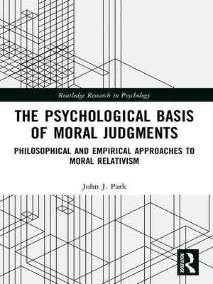 cover image of The Psychological Basis of Moral Judgments